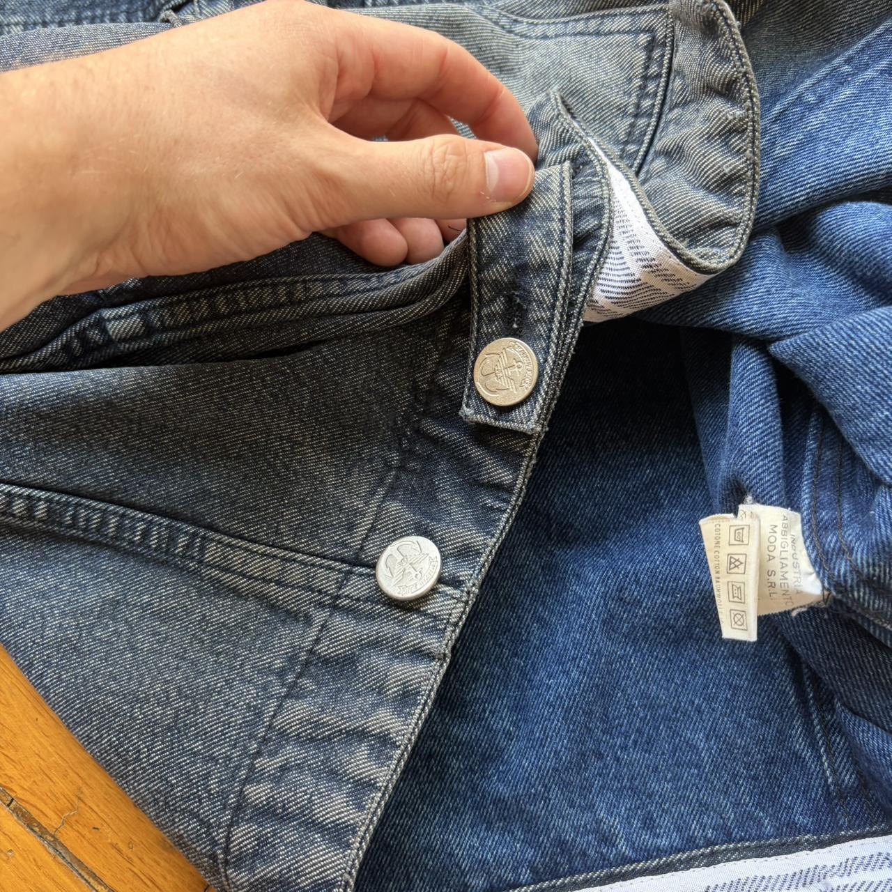 1980s Armani Jeans Mariner Denim Jacket L