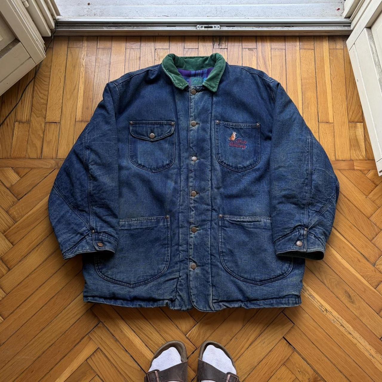 1980s Best Company Denim Coat XXL