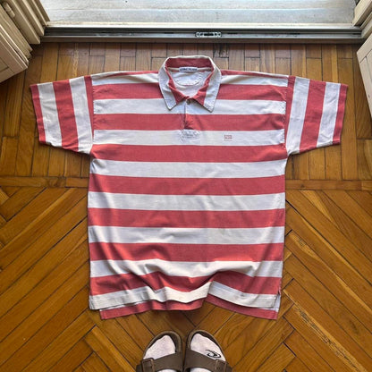 1990s Stone Island Marina Striped Polo Shirt XL