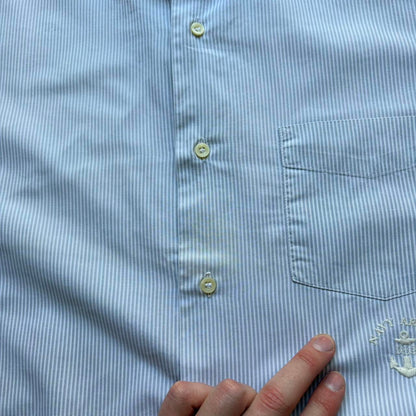 1989 Boneville Navy Arctic Striped Shirt L