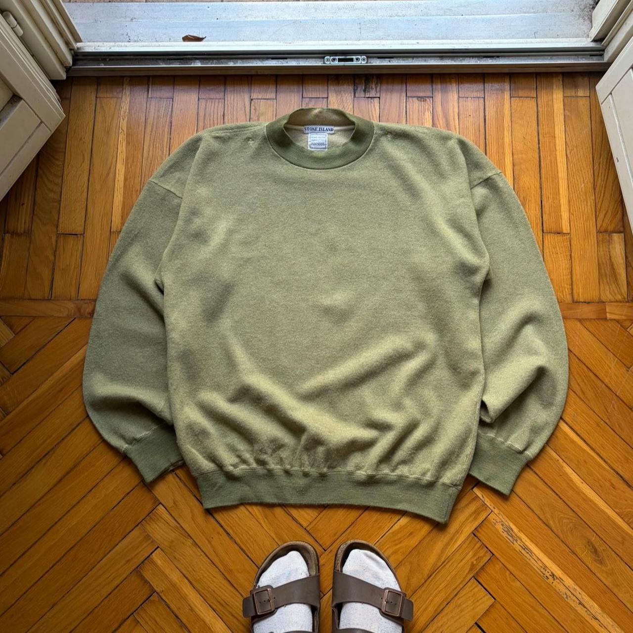 1980s Stone Island Sweatshirt Khaki L