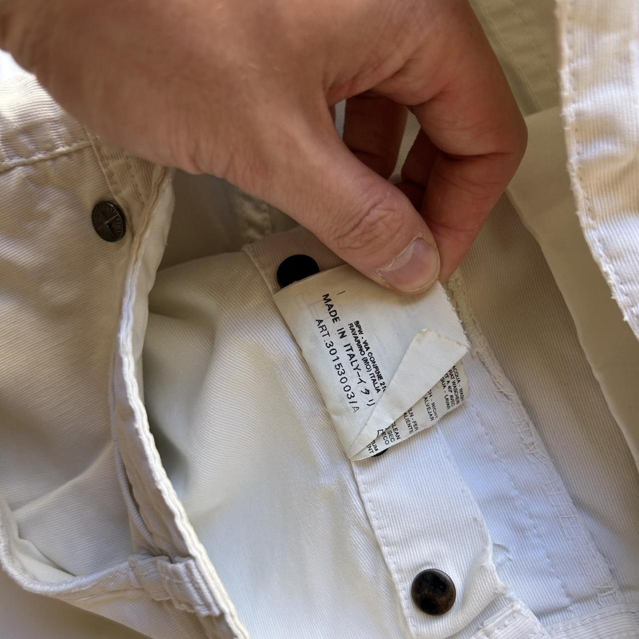 S/S 1999 Stone Island Trousers White 36W 30L