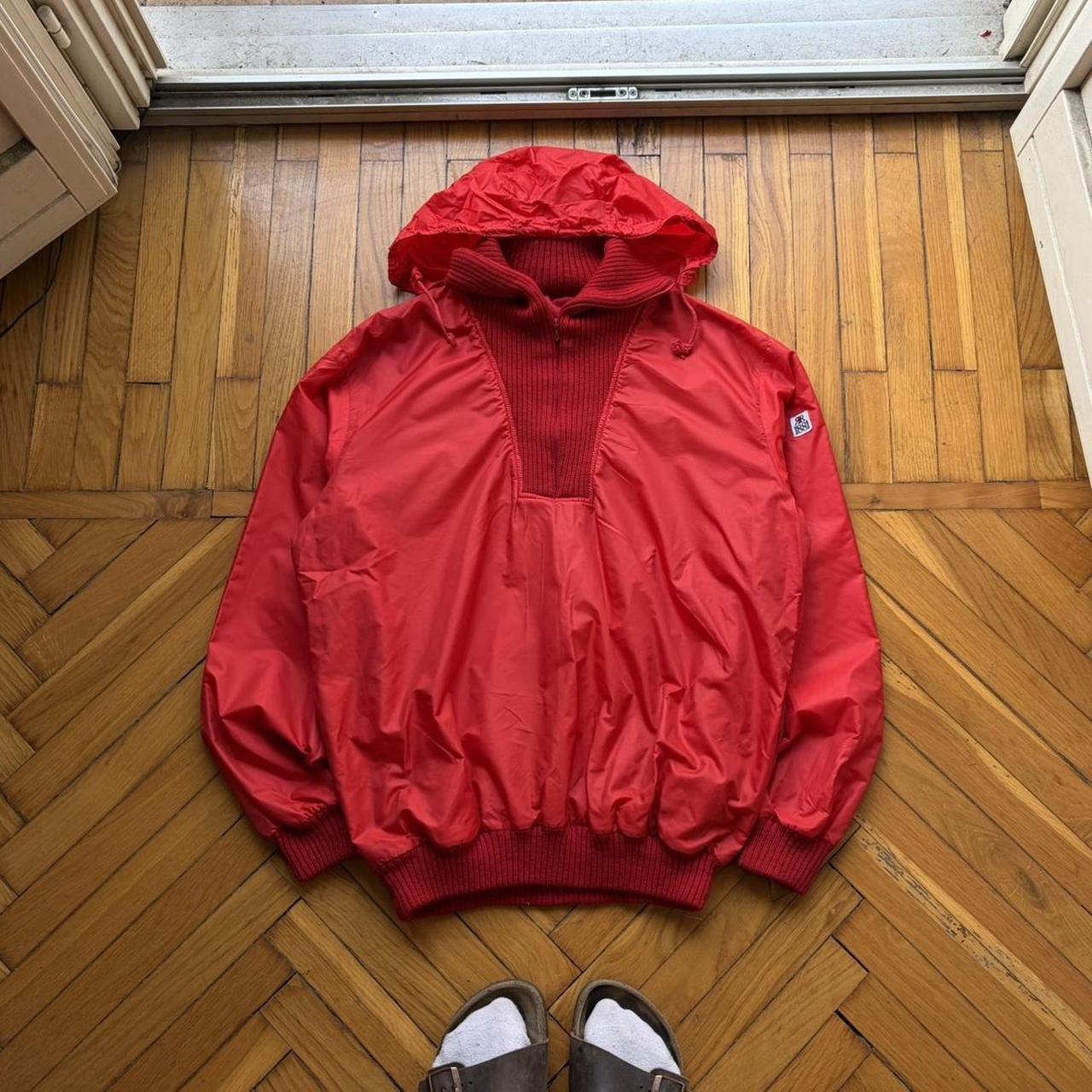 1980s Cerruti 1881 Pullover Jacket Red M