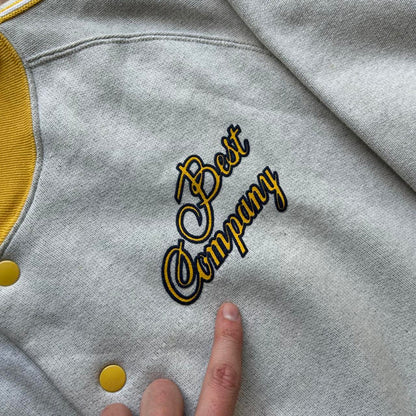 1980s Best Company Cardigan Grey L