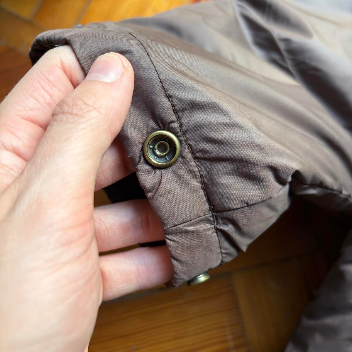 1990s Armani Jeans Puffer Jacket Brown XL