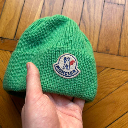 1980s Moncler Knitted Beanie Green OS