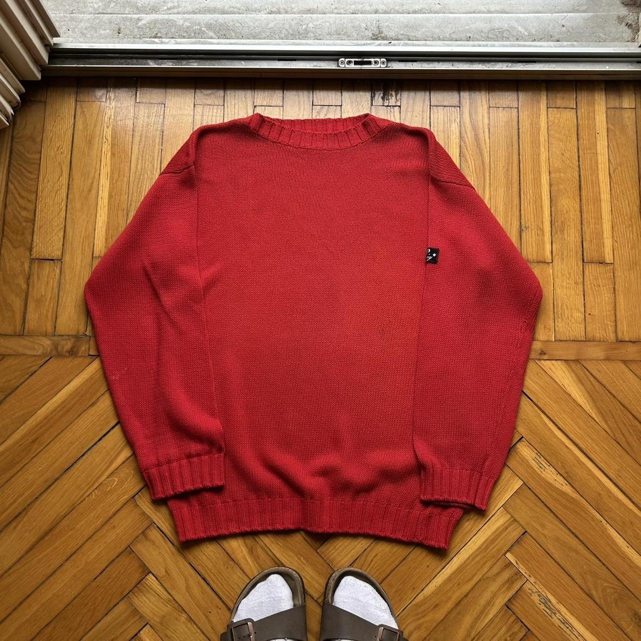 1980s CP Company Knitted Jumper Red S