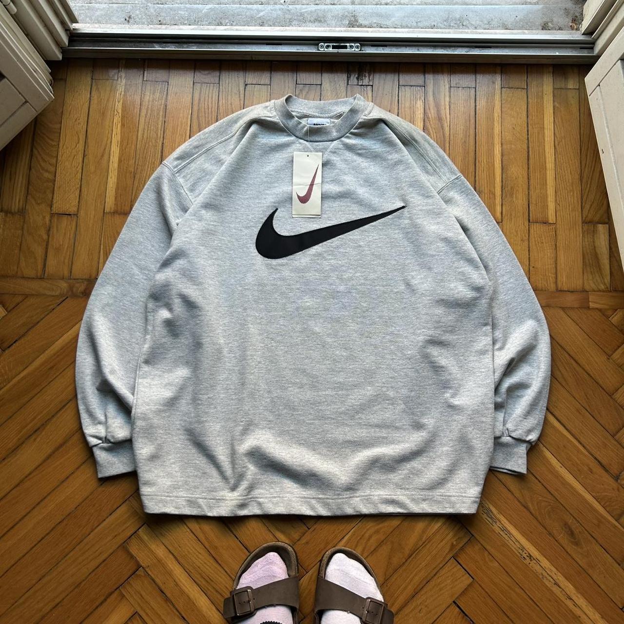 1990s BNWT Nike Sweatshirt Grey XL