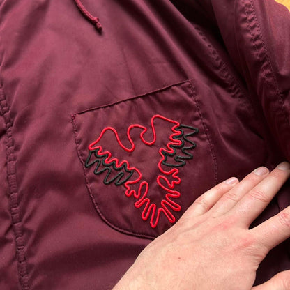 1990s Armani Jeans Quilted Parka Jacket XL