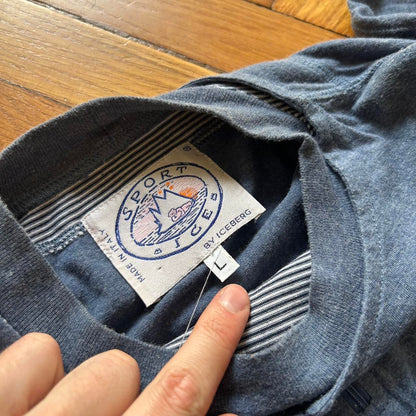 1990s Iceberg T Shirt Navy L