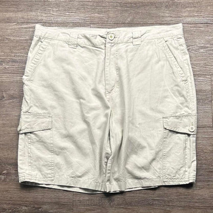 Vintage John Rocha Cargo Shorts Beige 40W