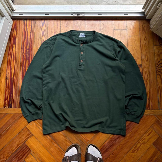 S/S 1995 CP Company Henley T Shirt Green XL
