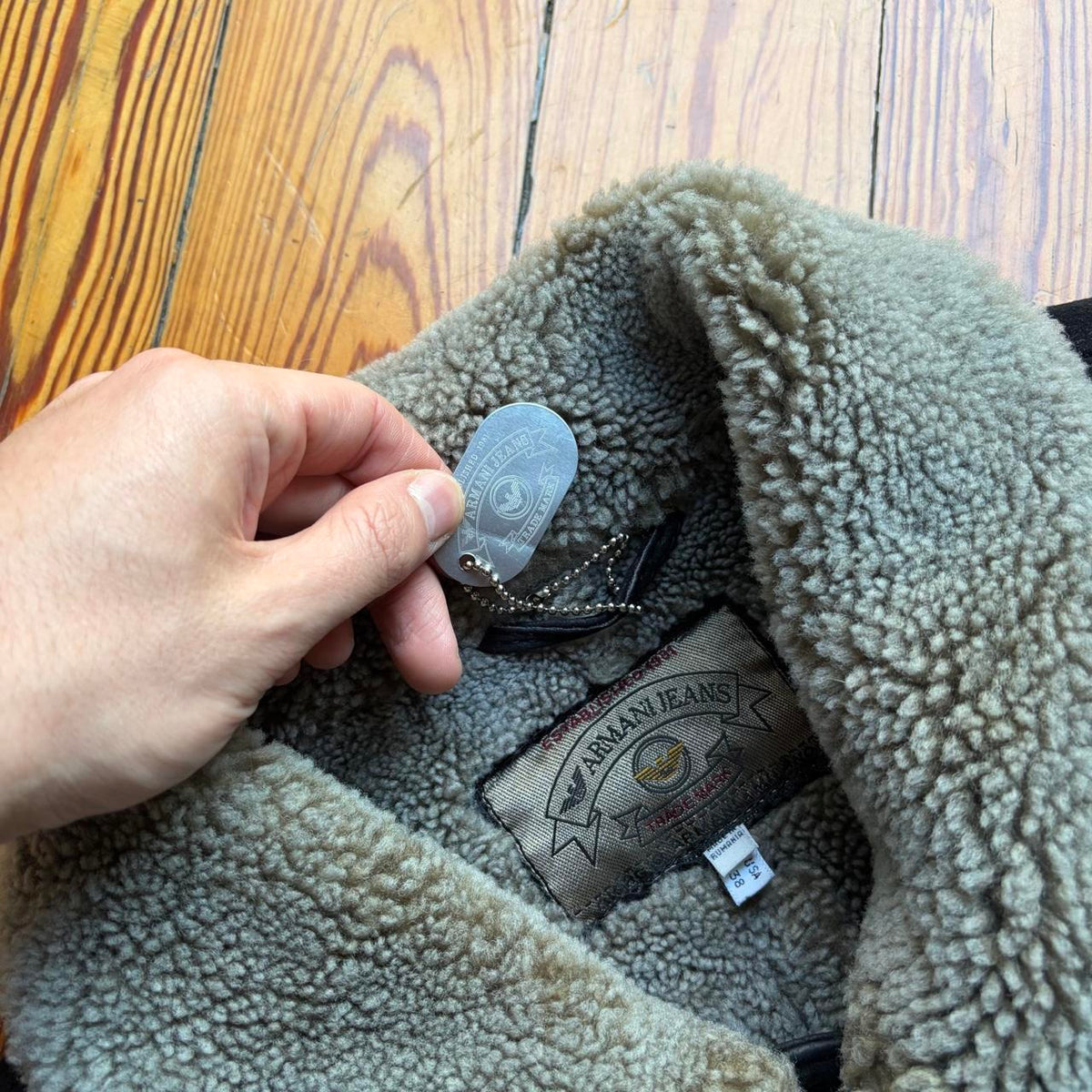 1990s Armani Jeans Suede Jacket L