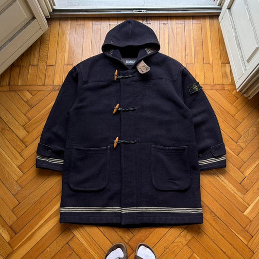 1980s Stone Island Duffle Coat Navy XL