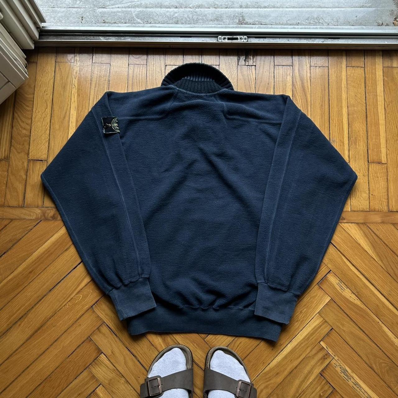 1980s Stone Island Fleece Sweatshirt Navy S