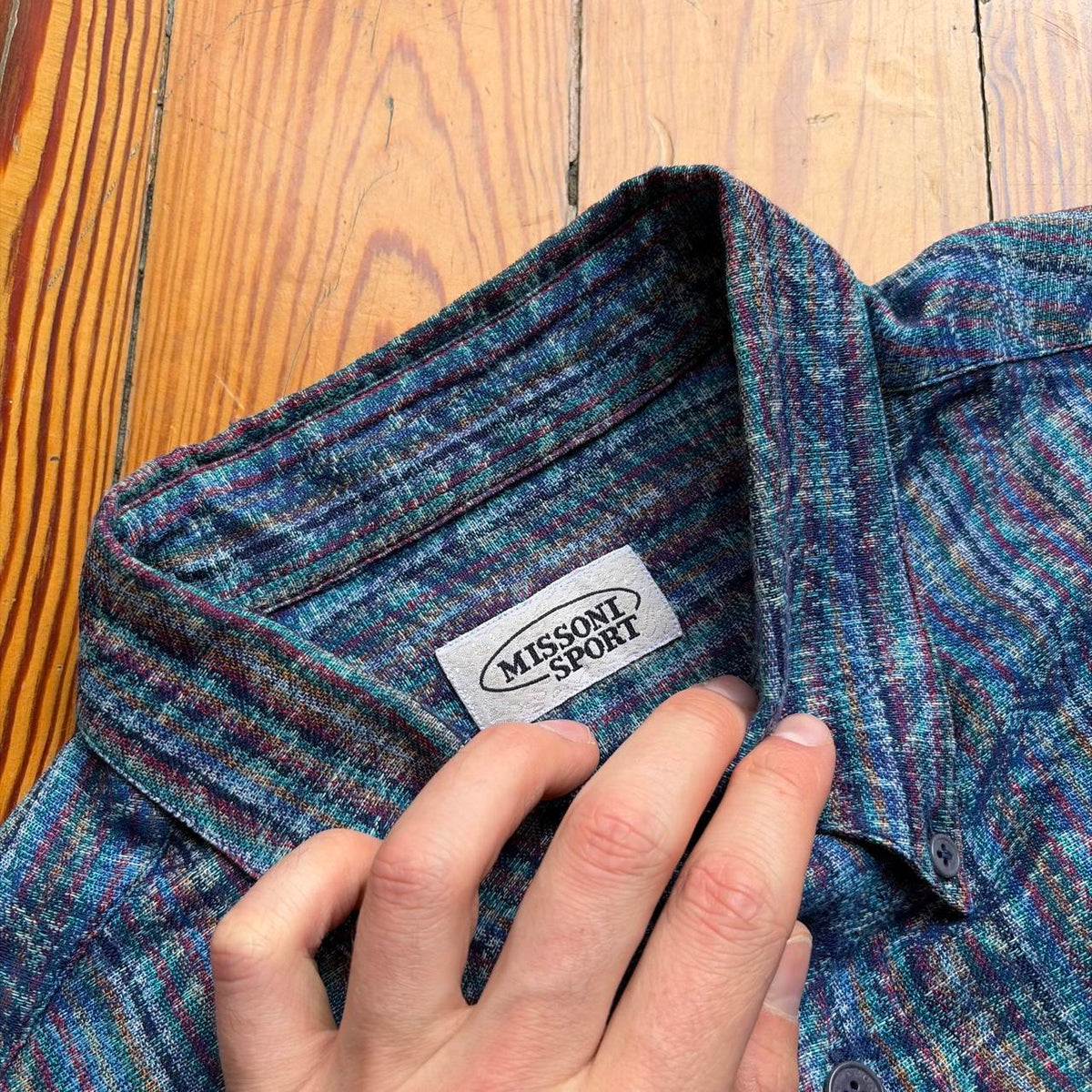 1990s Missoni Sport Pattern Shirt L
