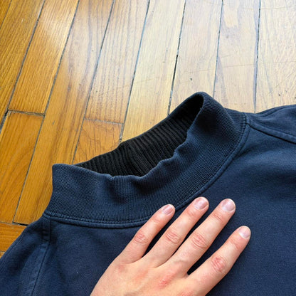 1980s Stone Island Script Sweatshirt Navy XL