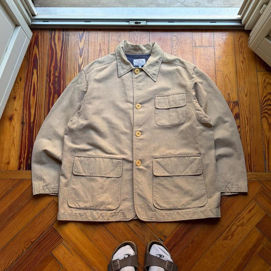 1990s Armani Jeans Multipocket Jacket Beige XL