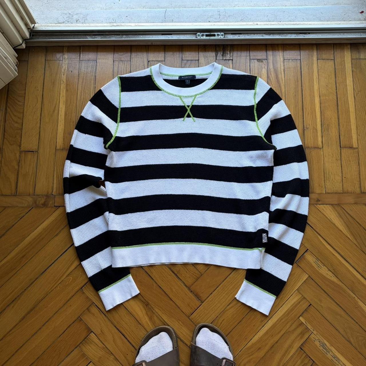 2000s Burberry Striped Knitted Jumper S