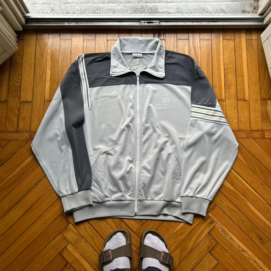 1990s Sergio Tacchini Mats Wilander Jacket Grey XL