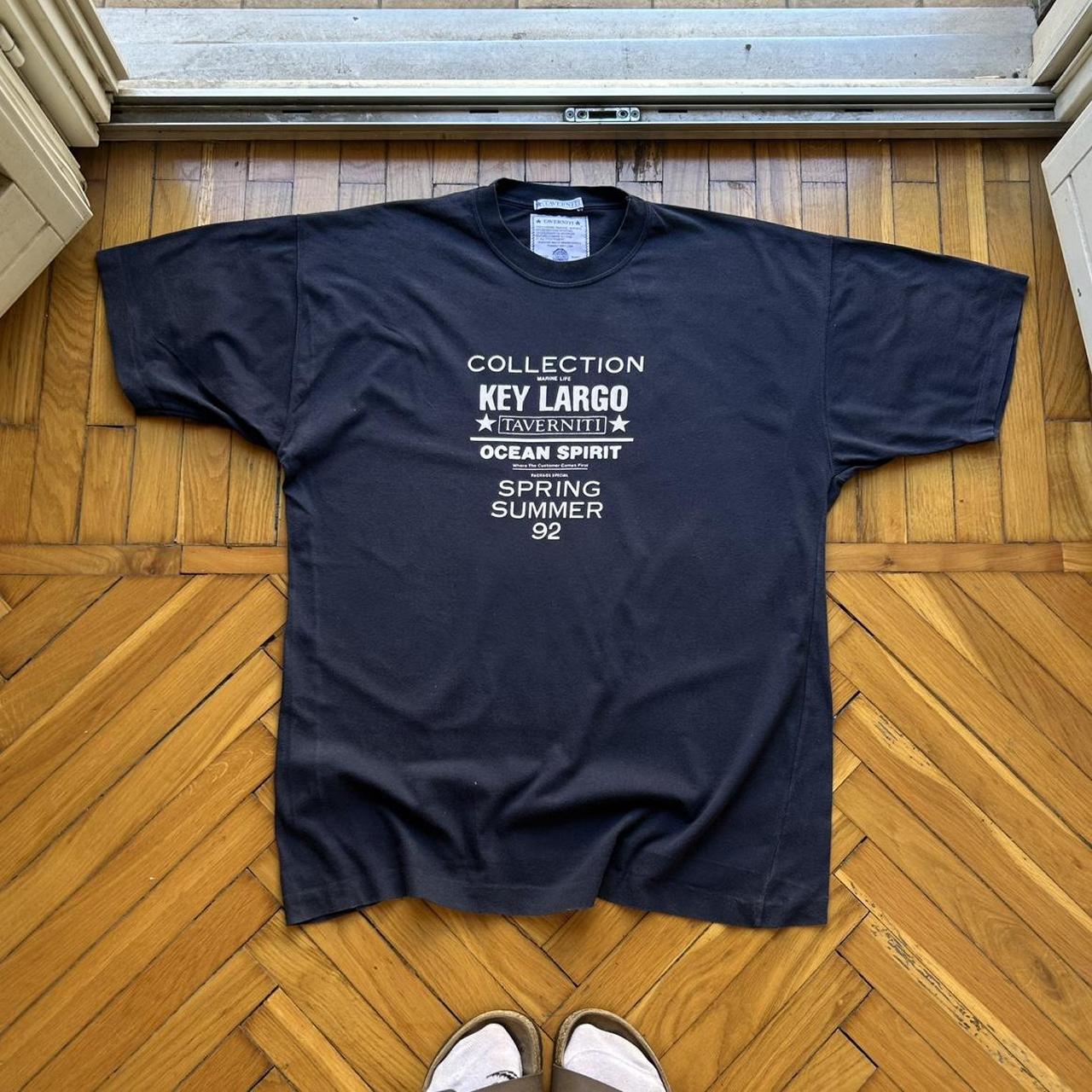 1992 J Taverniti Staff T Shirt Navy M