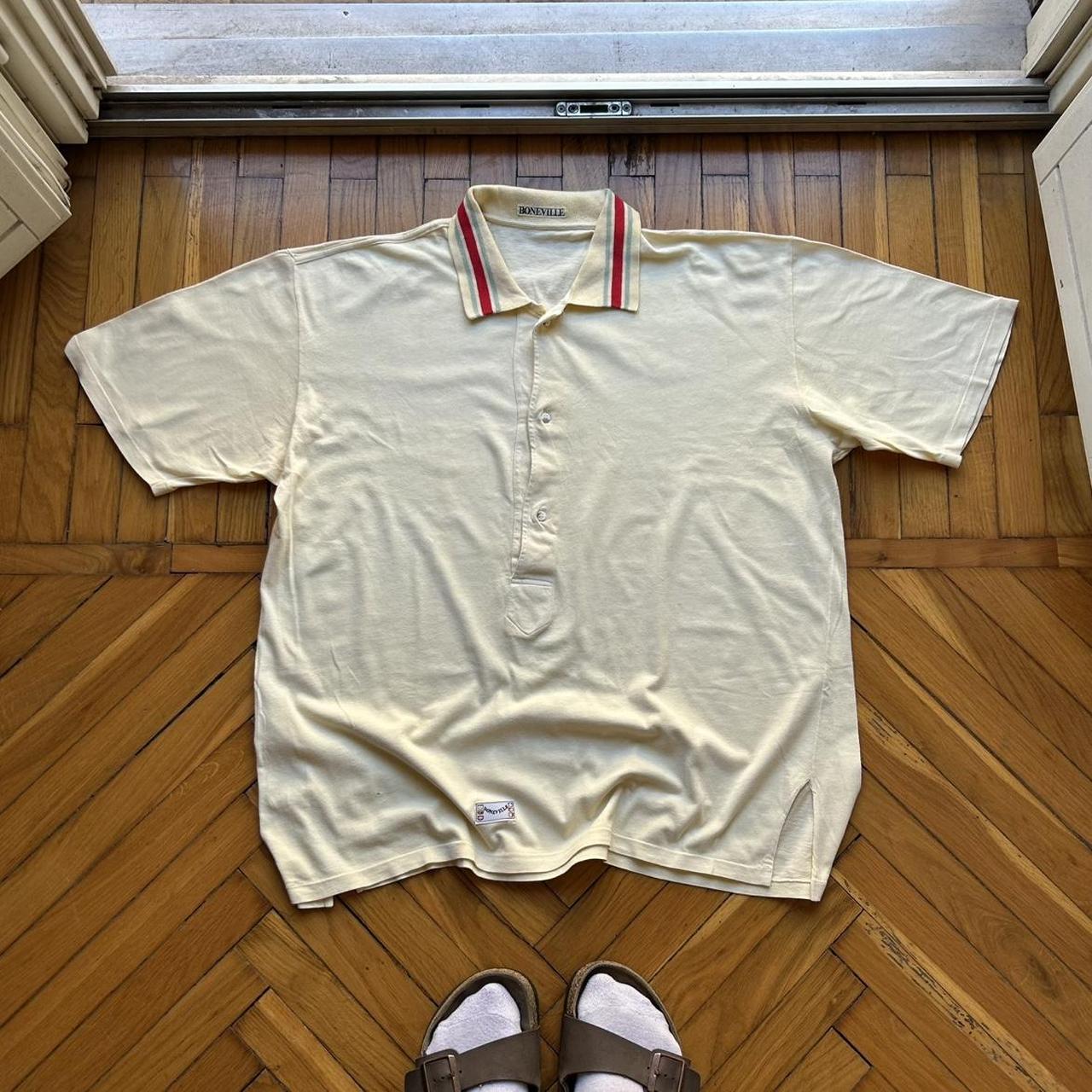 1980s Boneville Polo Shirt Yellow L