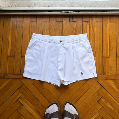 1980s Cerruti 1881 Tennis Shorts White 32W