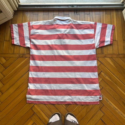 1990s Stone Island Marina Striped Polo Shirt XL