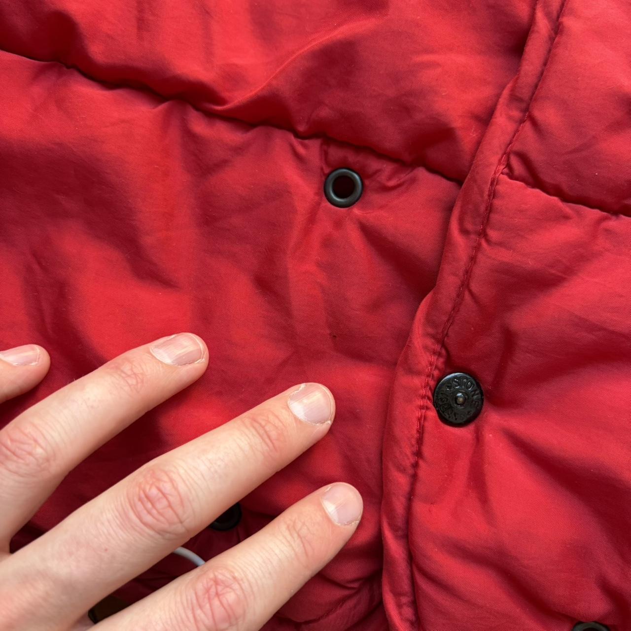 1990s Stone Island Puffer Jacket Liner Red S