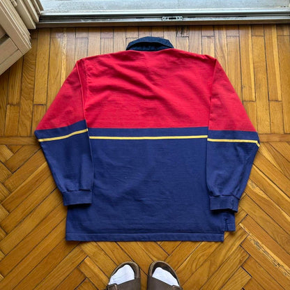 1990s Fred Perry LS Polo Shirt L