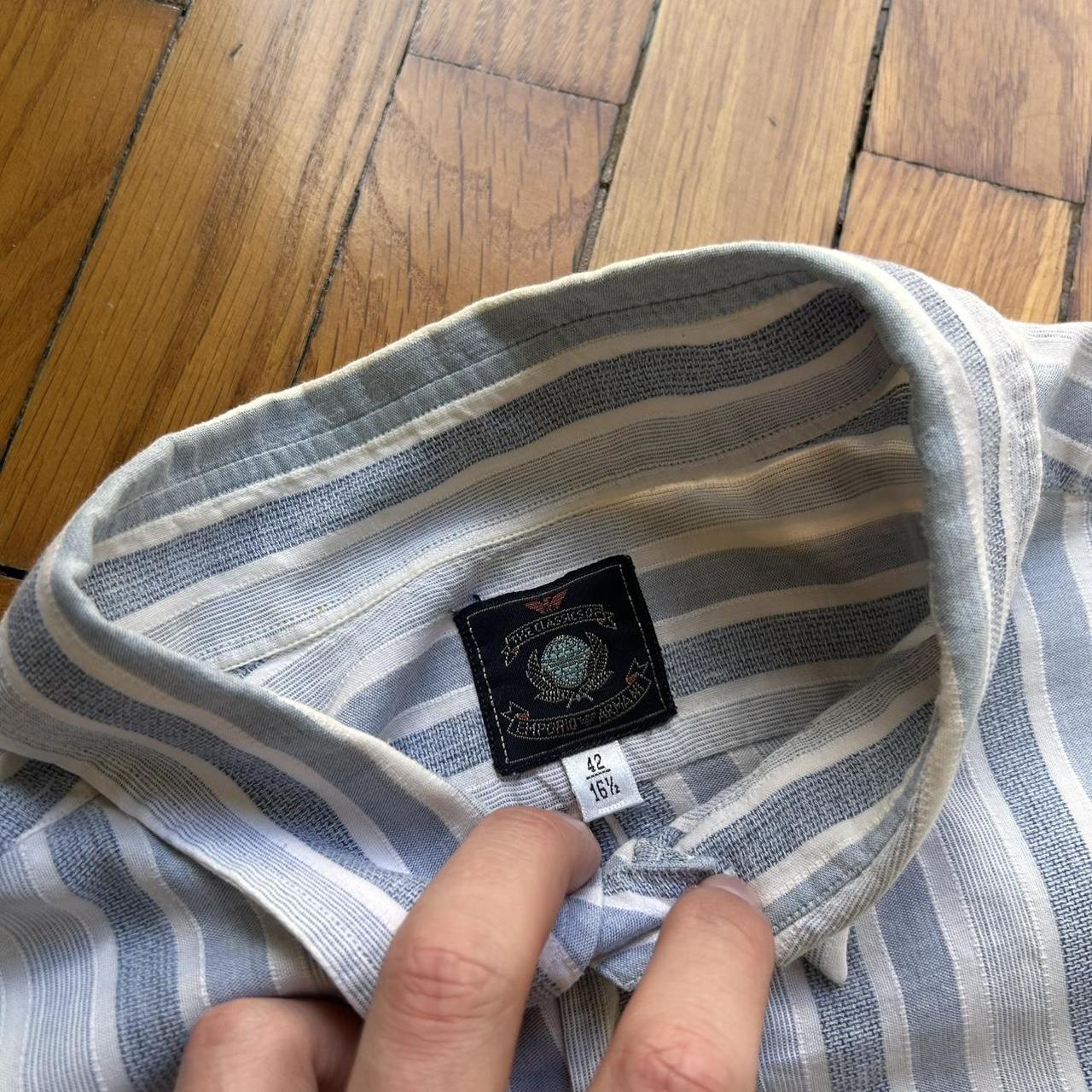 1980s Emporio Armani Striped Shirt L