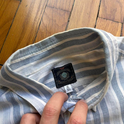 1980s Emporio Armani Striped Shirt L