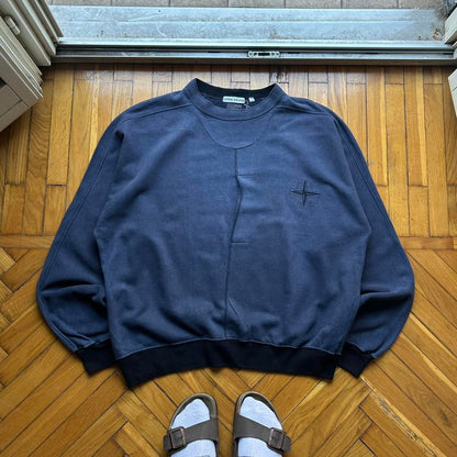 1980s Stone Island Sweatshirt Navy XL