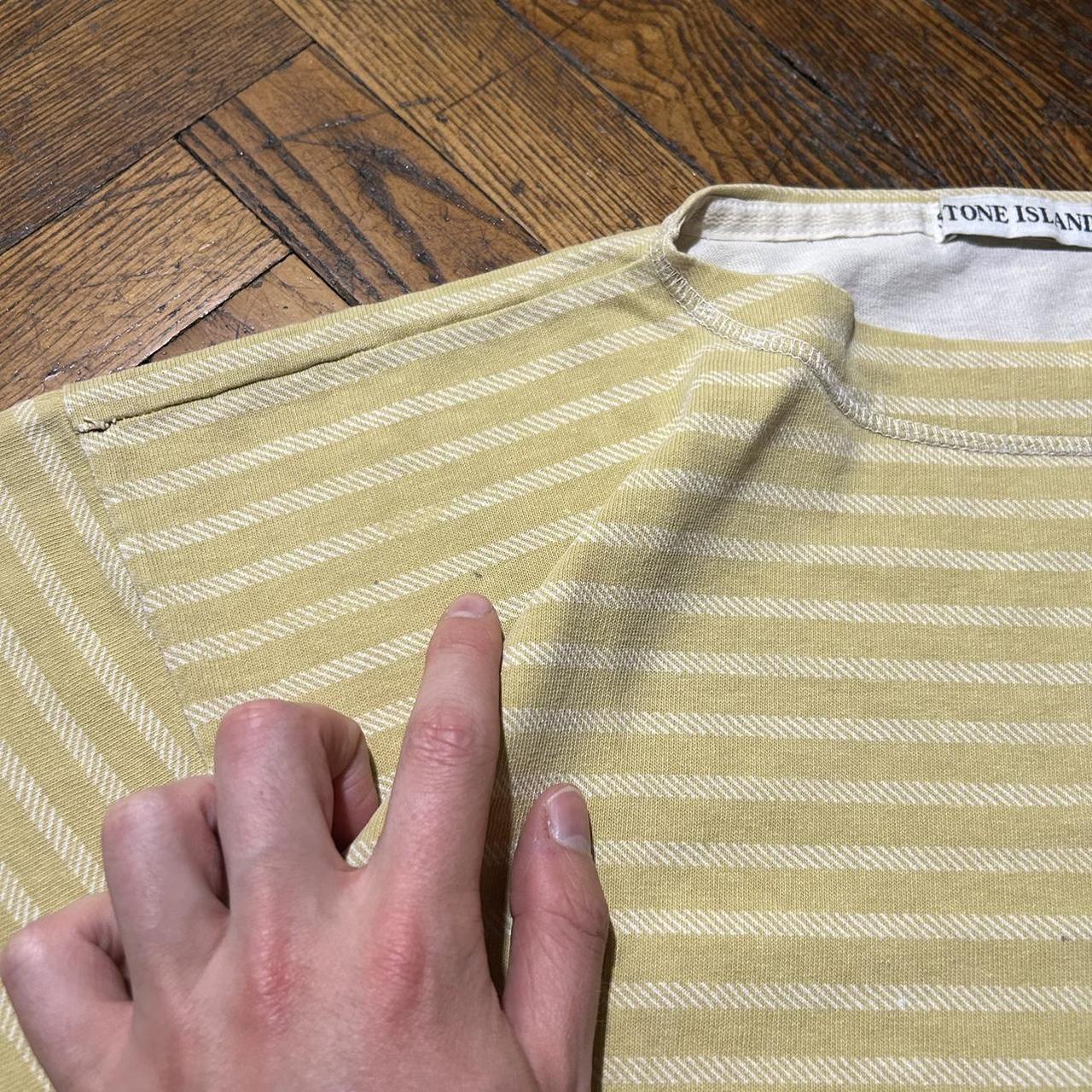 Vintage Stone Island Striped T Shirt L