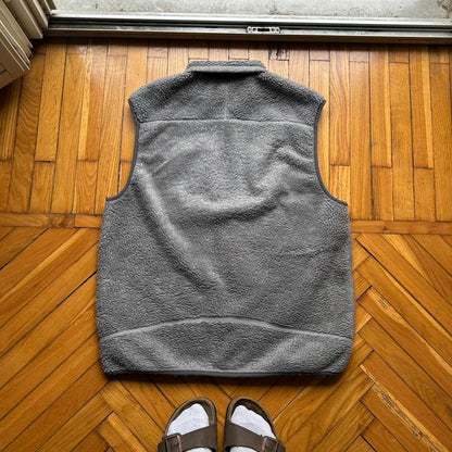 1990s Patagonia Pile Fleece Vest Grey L