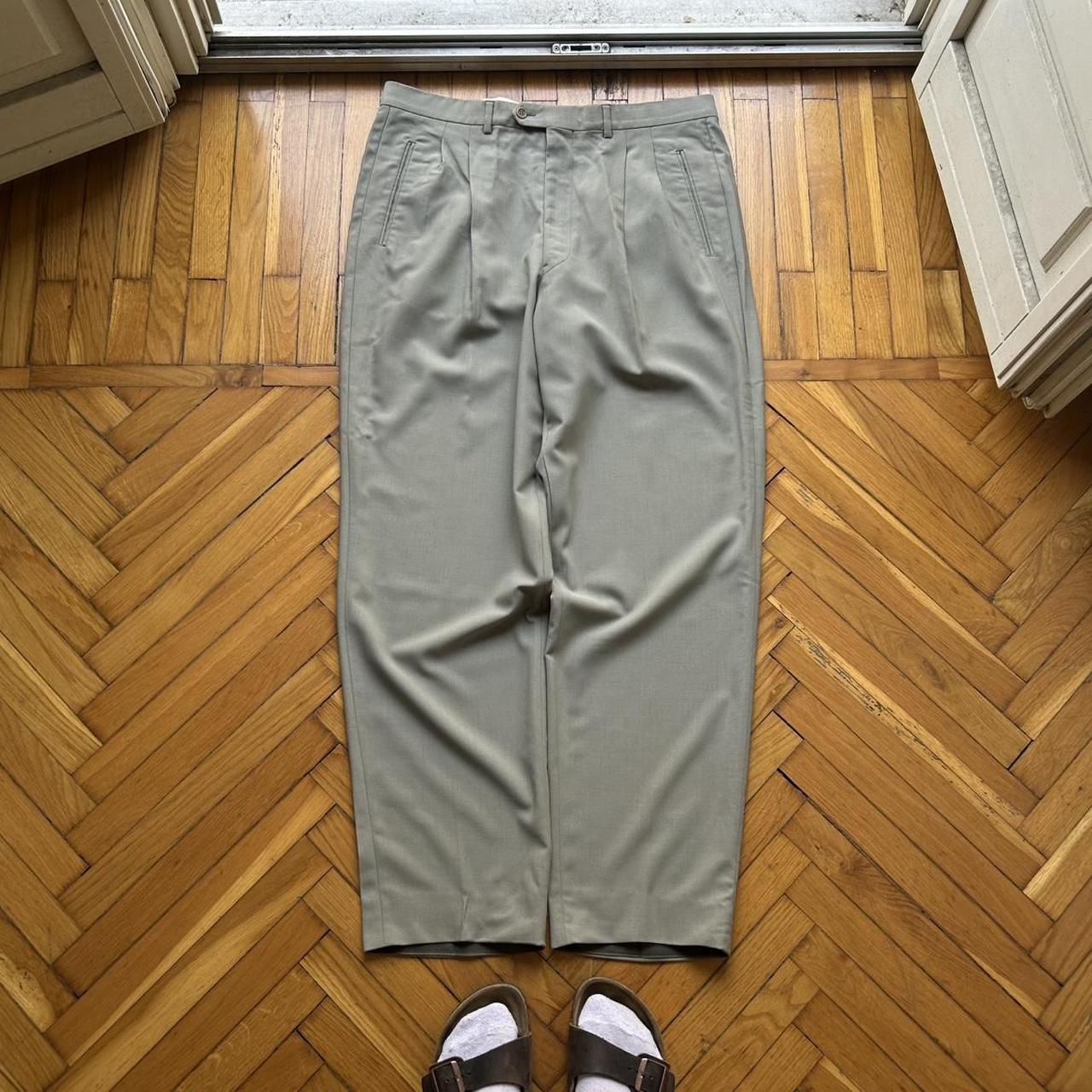 1990s Giorgio Armani Trousers Khaki 38W 34L
