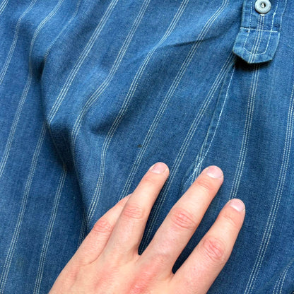 1990s Armani Jeans Striped Shirt XXL