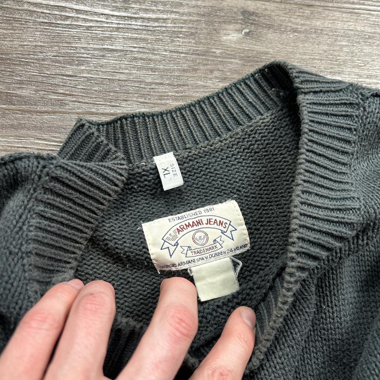 Vintage Armani Knitted Jumper XL