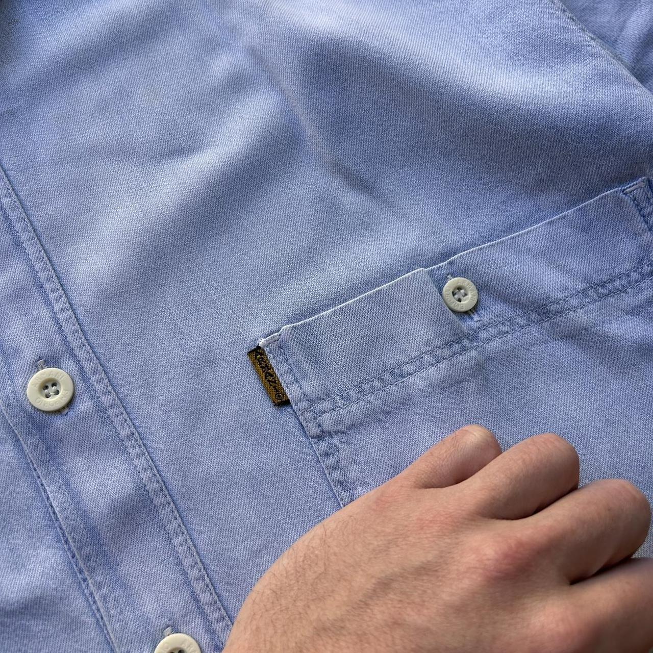 1980s Emporio Armani Denim Shirt Blue XL
