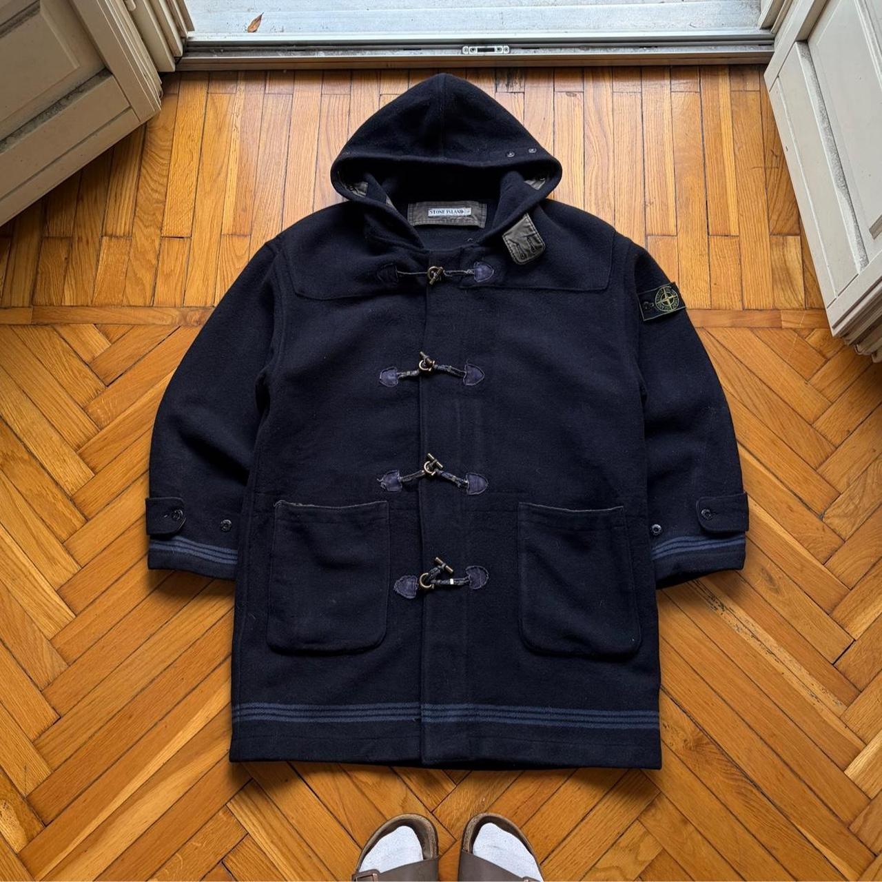 1980s Stone Island Montgomery Duffle Coat Navy L