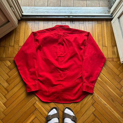 1990s Yves Saint Laurent Shirt Red XL