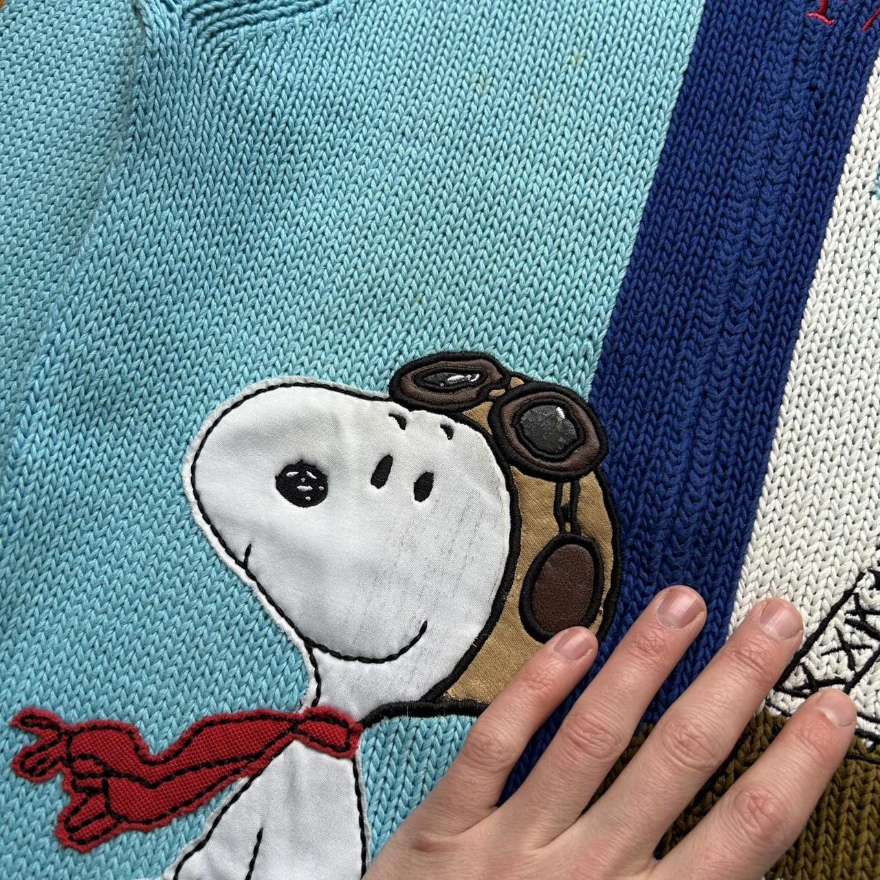 2000s Jc De Castelbajac Peanuts Knitted Cardigan XS