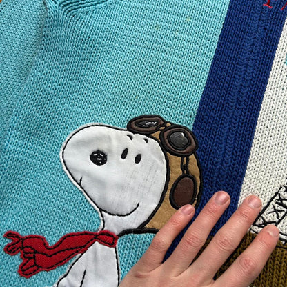 2000s Jc De Castelbajac Peanuts Knitted Cardigan XS