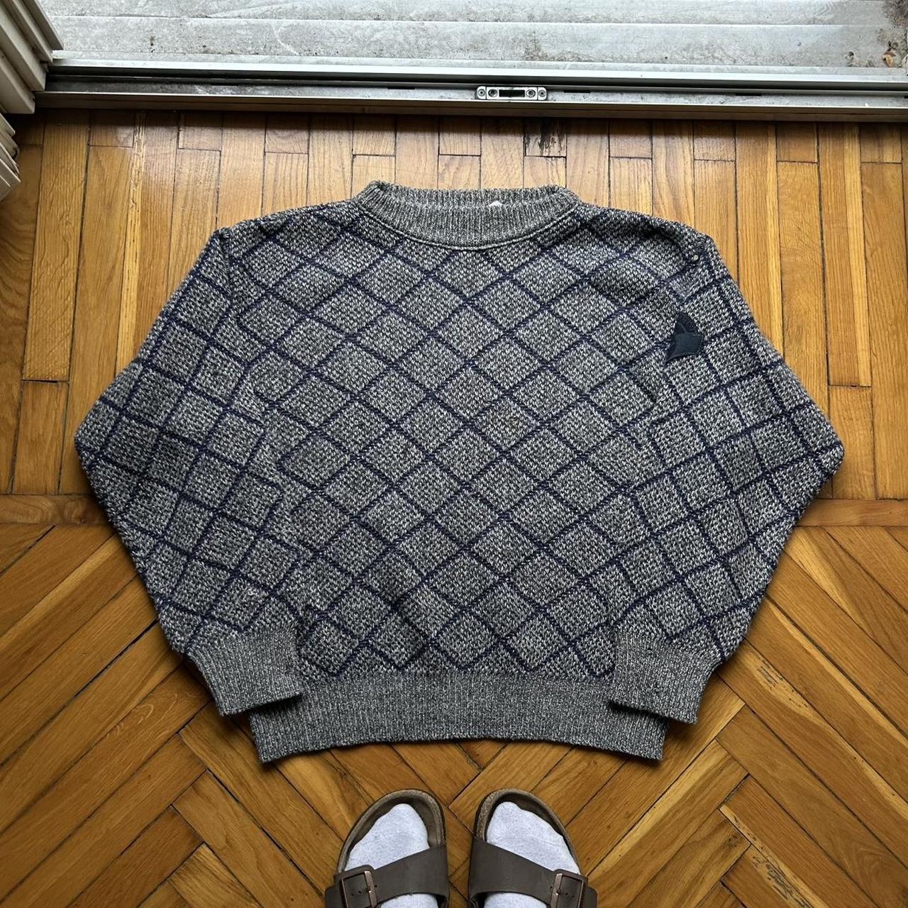1980s Emporio Armani Knitted Jumper Grey L