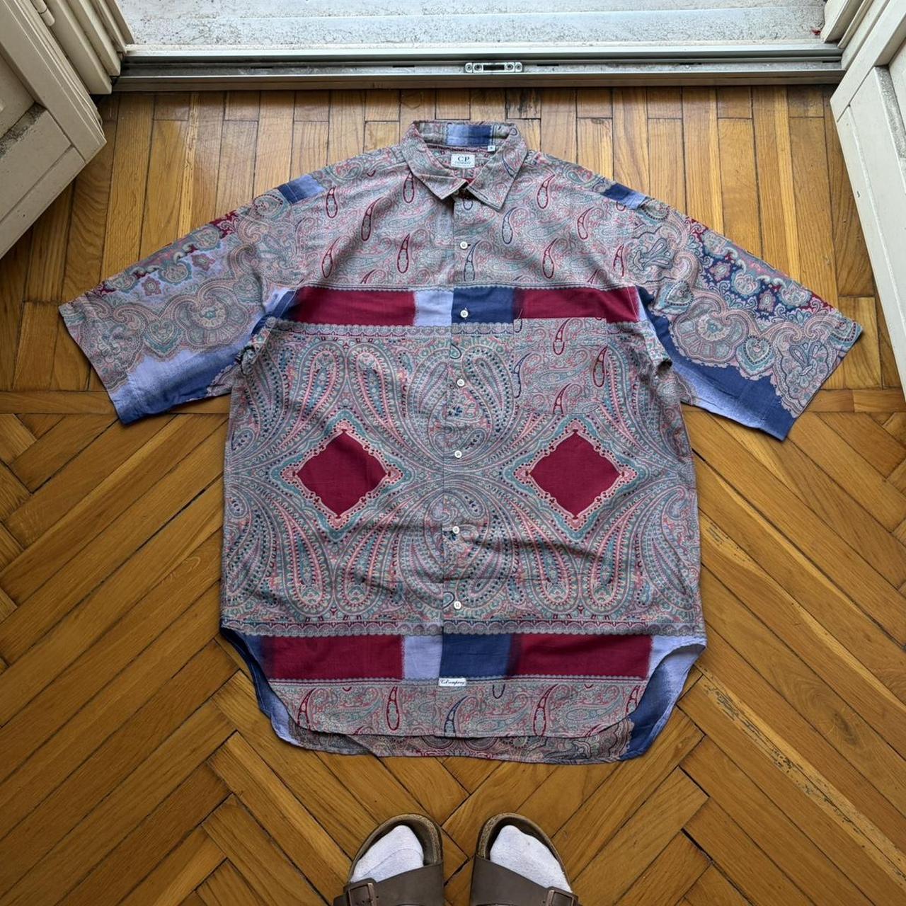 1980s CP Company Paisley Shirt L