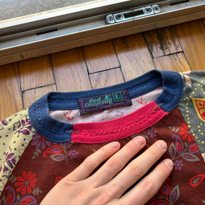 1990s Best Company Pattern T Shirt M