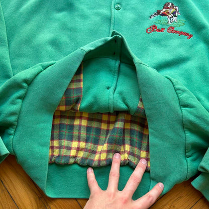 1980s Best Company Cardigan Green XL