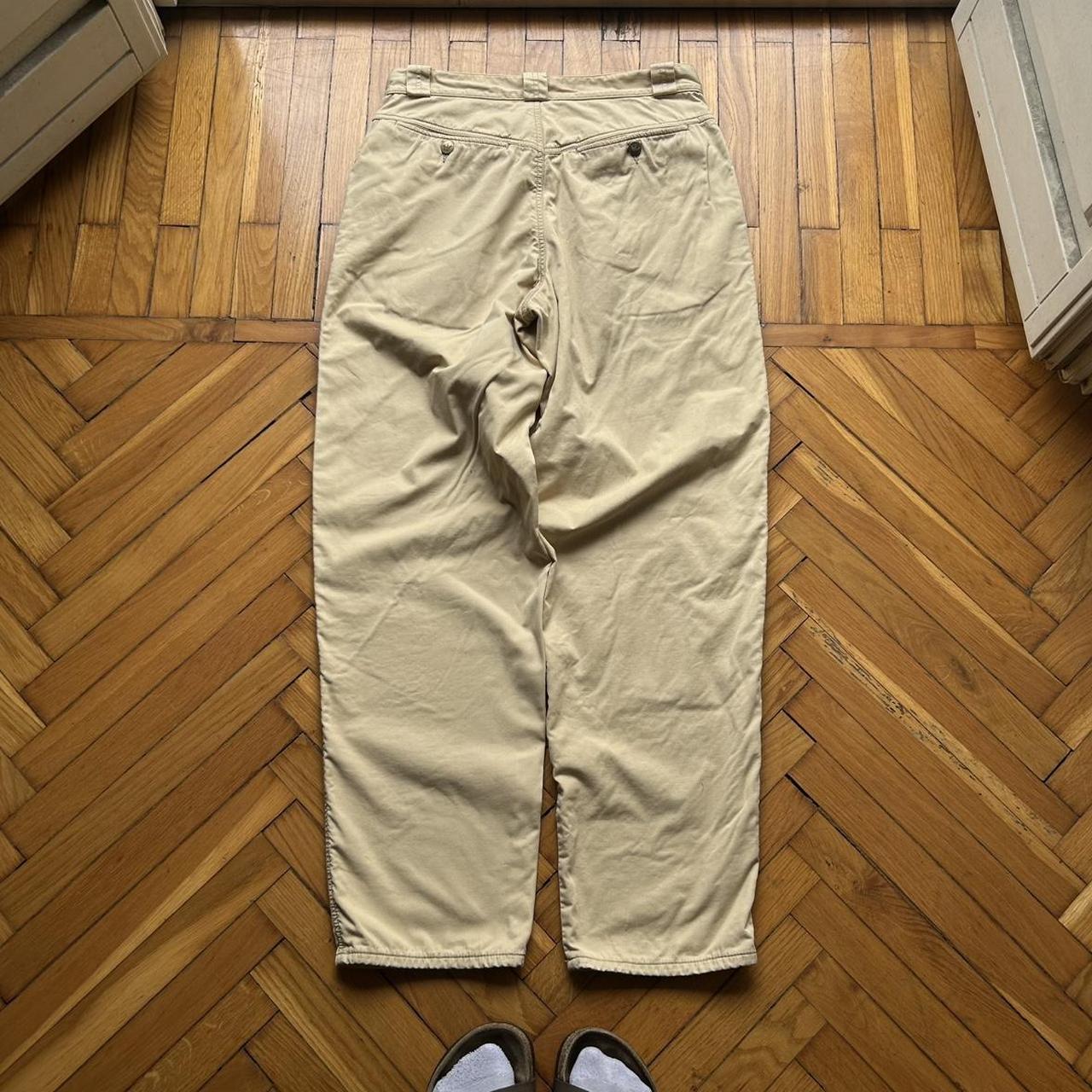 1980s Emporio Armani Trousers Tan 32W 32L