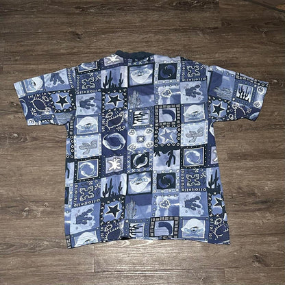 1990s Iceberg Print T Shirt M