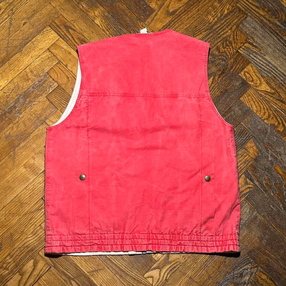1980s Giorgio Armani Gilet Vest Red M
